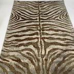 Shimmery Changing Zebra Animal Print Soft Cozy Area Rug/Carpet