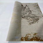 Golden Shimmery Changing Plus Ultra Soft Cozy Area Rug/Carpet