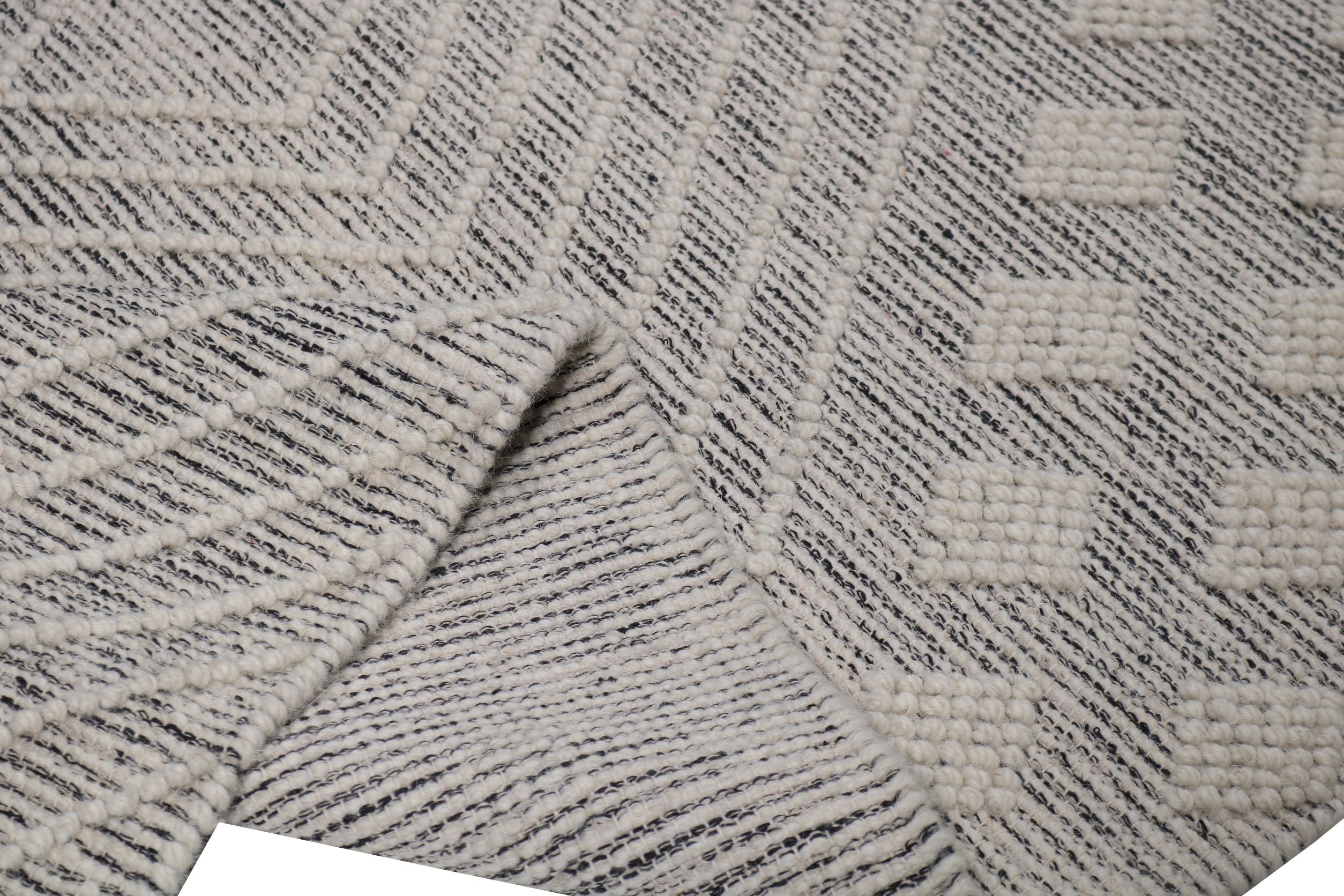 hand made hand knotted natural color beige mocha bohemian one of a kind textured raised rug modern office home diamond
