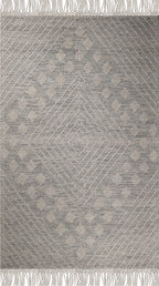 hand made hand knotted natural color beige mocha bohemian one of a kind textured raised rug