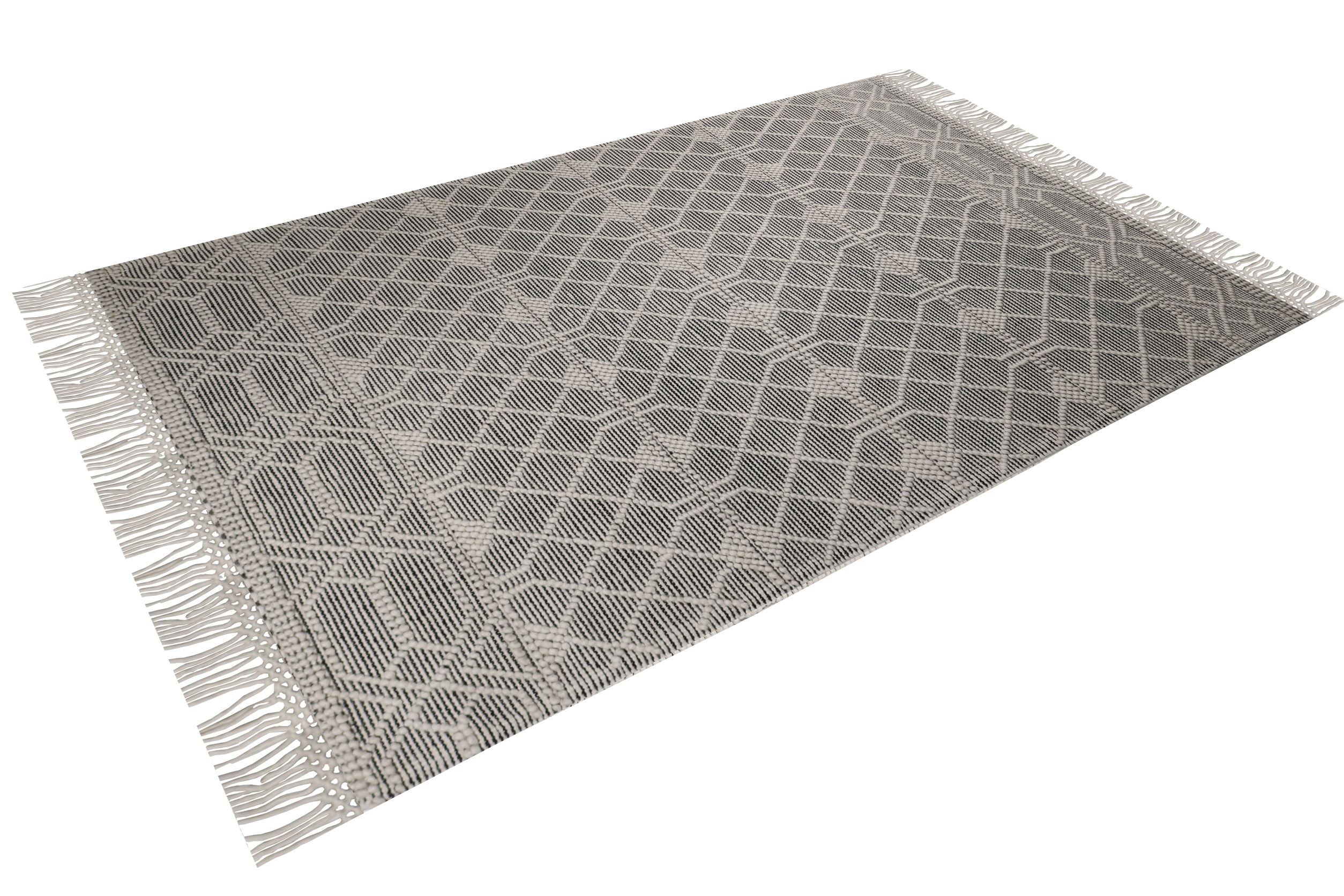 hand made hand knotted natural color beige mocha bohemian one of a kind textured raised rug
