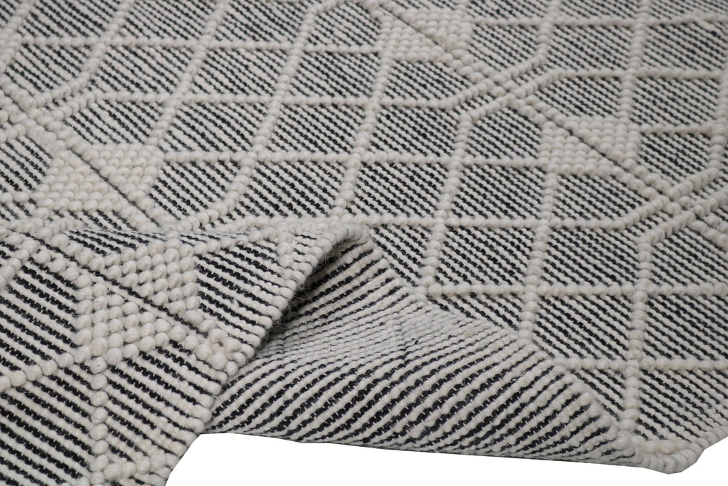 hand made hand knotted natural color beige mocha bohemian one of a kind textured raised rug