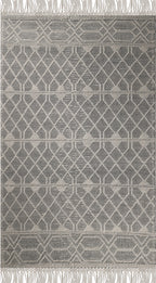 hand made hand knotted natural color beige mocha bohemian one of a kind textured raised rug