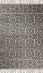 hand made hand knotted natural color beige mocha bohemian one of a kind textured raised rug