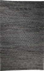hand made hand knotted natural color beige mocha bohemian one of a kind textured raised rug silver gray diamond