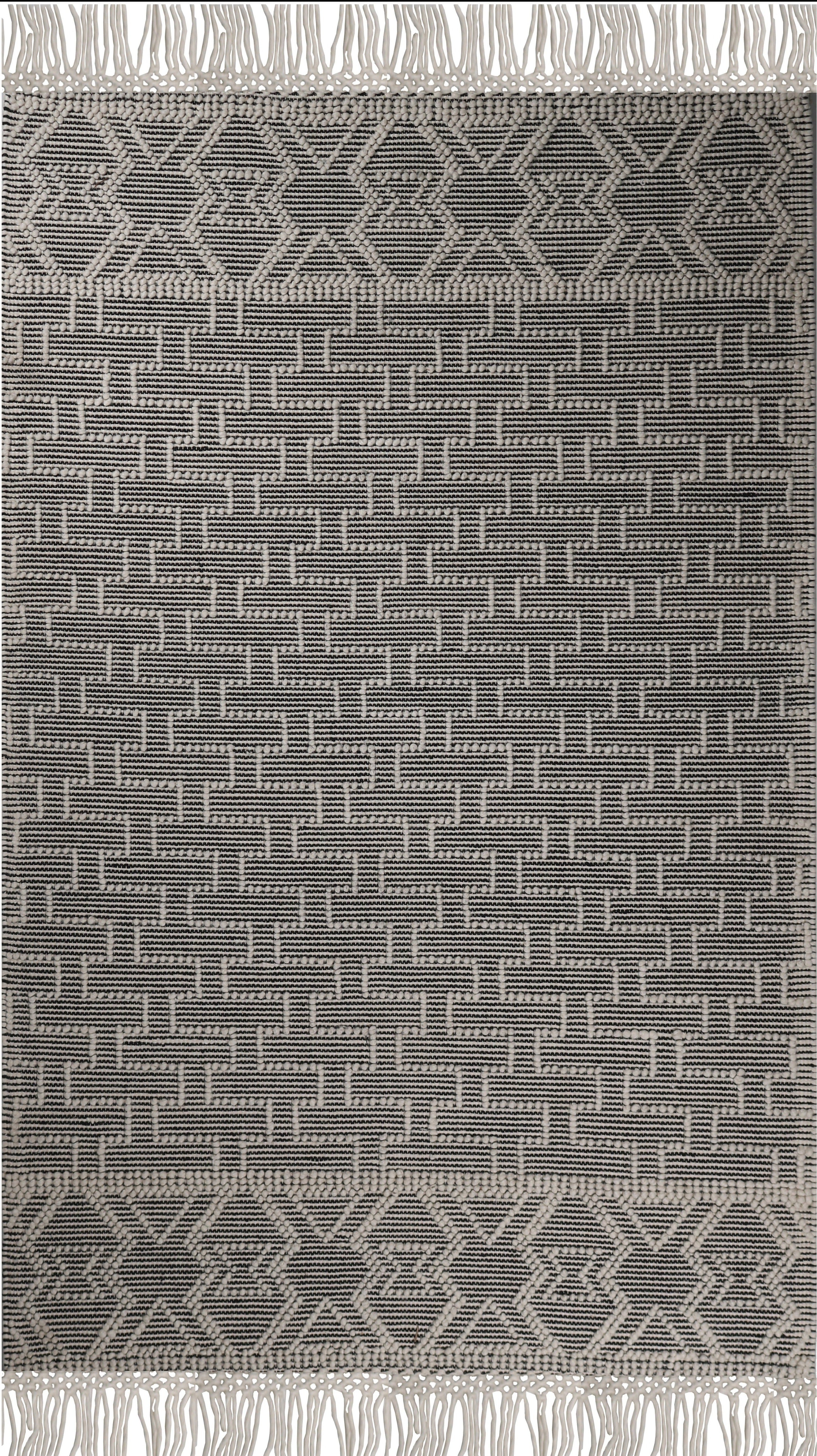 hand made hand knotted natural color beige mocha bohemian one of a kind textured raised rug fringe 