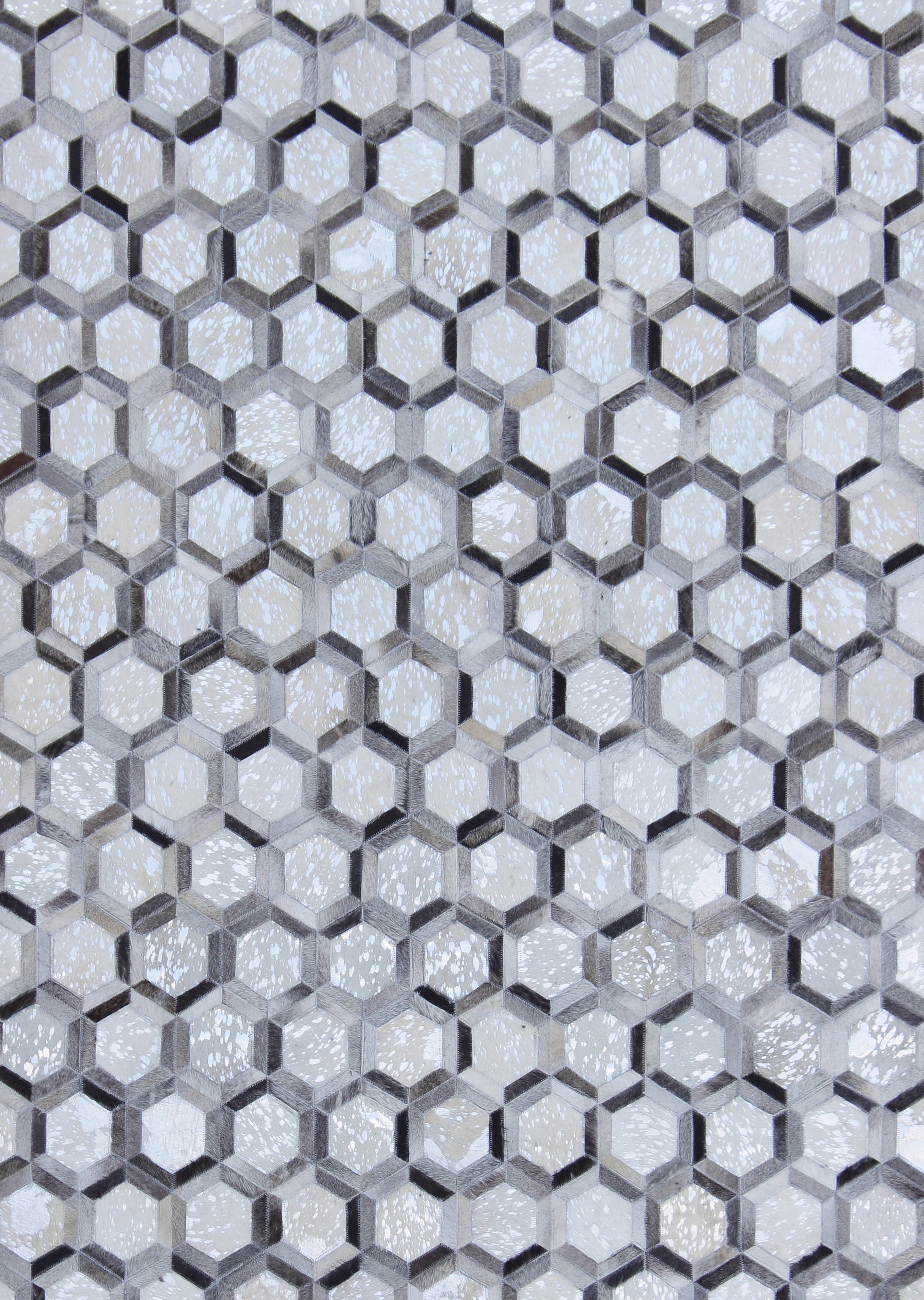 Handmade Natural Leather Patchwork Modern Style Cowhide Area Rug