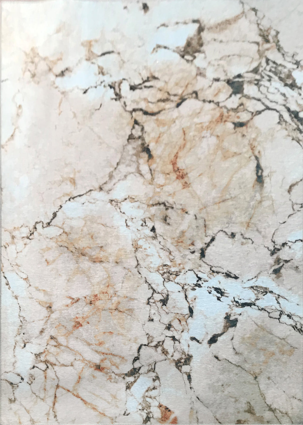 Earth Tones Vintage Marble Style Printed Area Rug/ Carpet