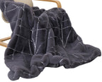 Silver Metallic Faux Fur Shine Cozy Shimmery Soft Fuzzy  Blanket/ Coverlet/ Quilt/ Throw/ Bedspread/ Bedcover