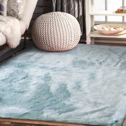 Ultra Soft Silky Shag Long Cozy Fuzzy Faux Fur Area Rug/Carpet 