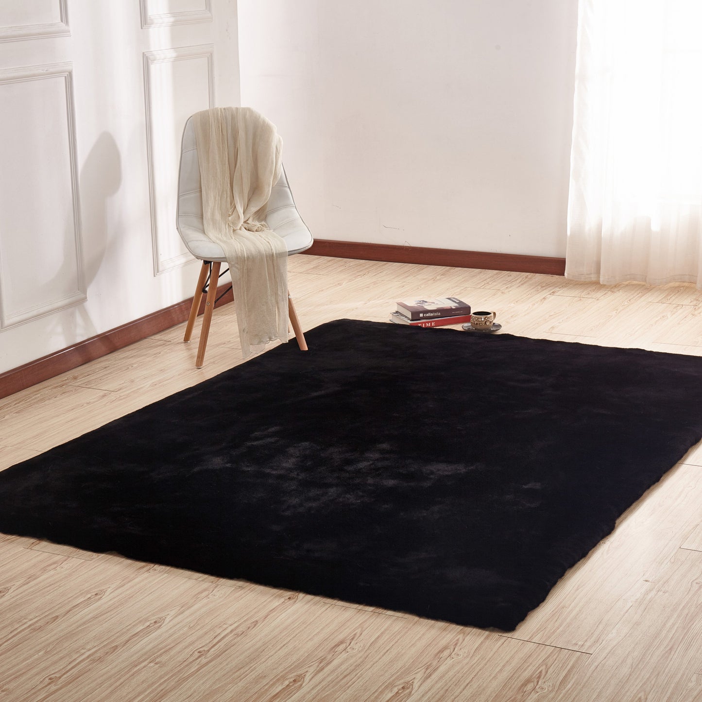 Soft Cozy Fuzzy Faux Fur Area Rug/Carpet