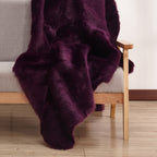 Luxury Soft Faux Fur Sheepskin Area Rug by Rug Factory Plus