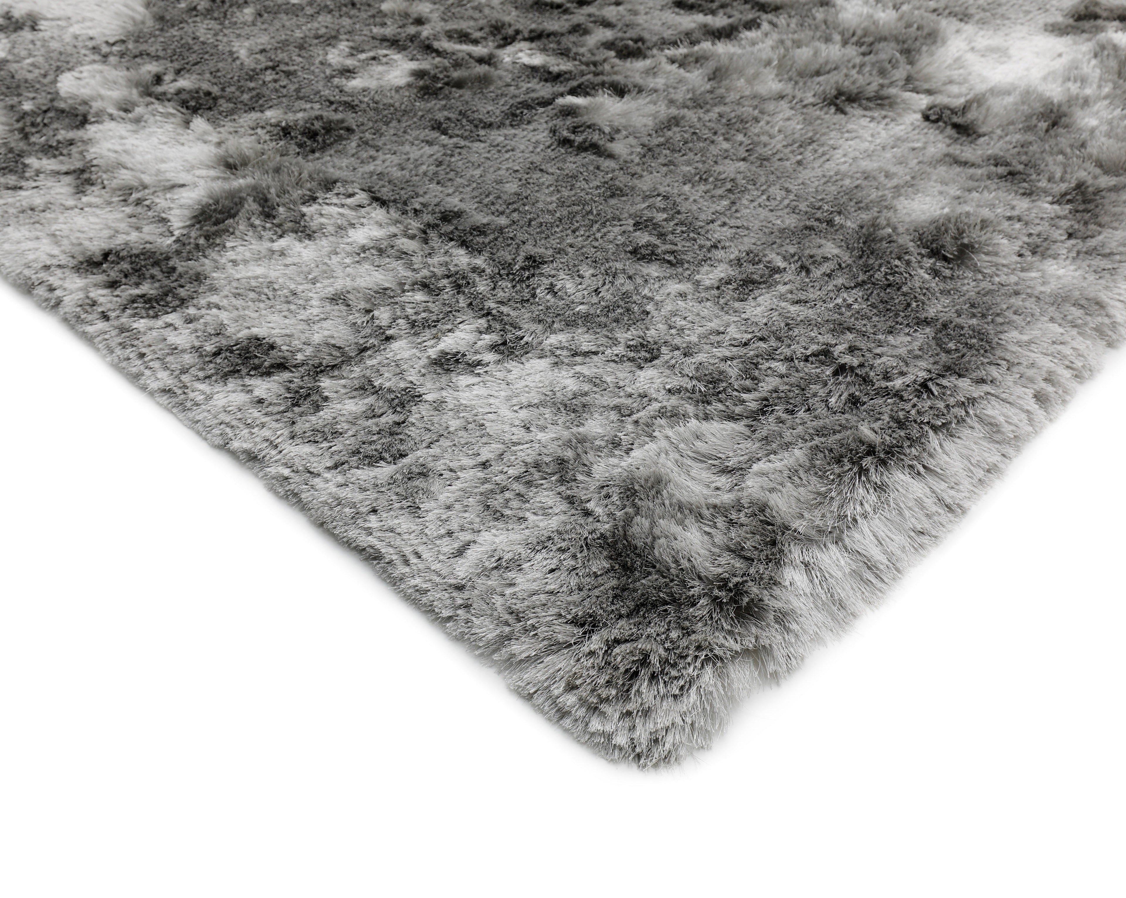 Brisa Shag Solid & Two Tone Smoke Silver