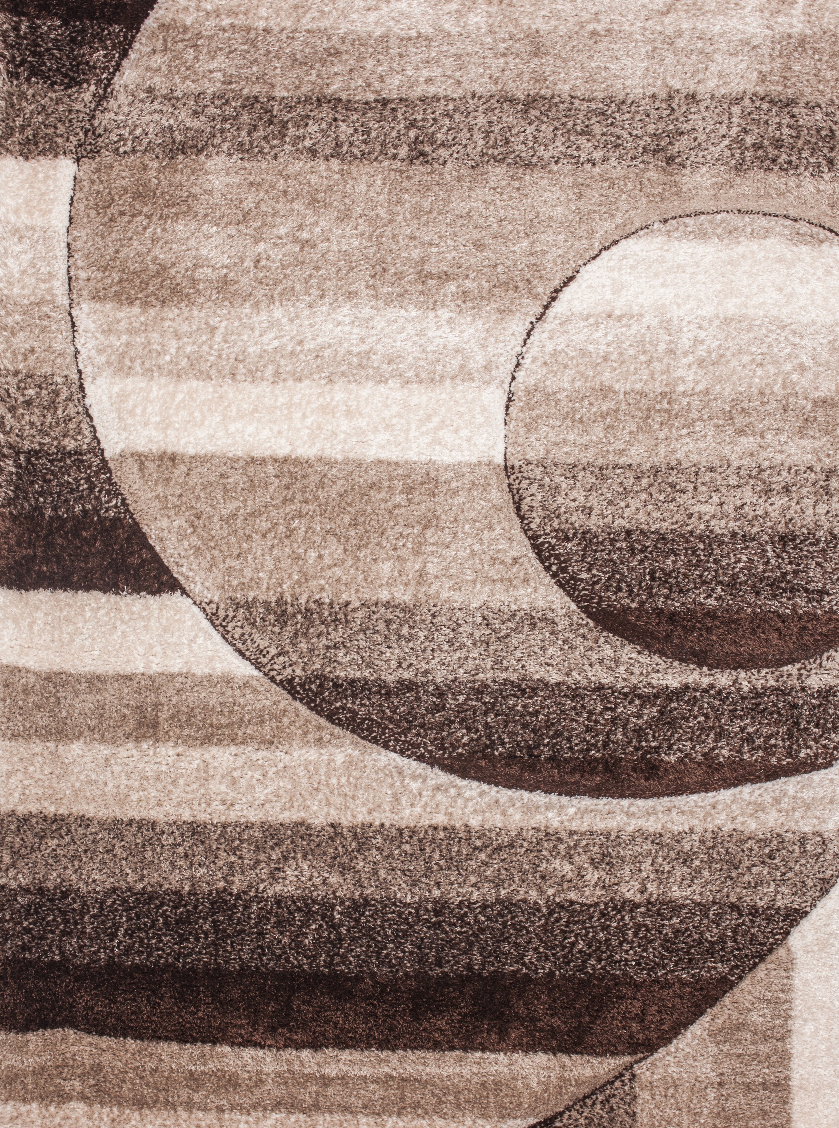 Plush Fluffy Shine 3D Earth Tone/Brown/Beige Shag Area Rug/Carpet