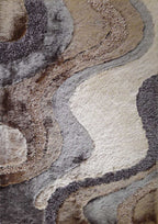 Luxury Shag Viscose Shiny Design Plush Area Rug/ Carpet
