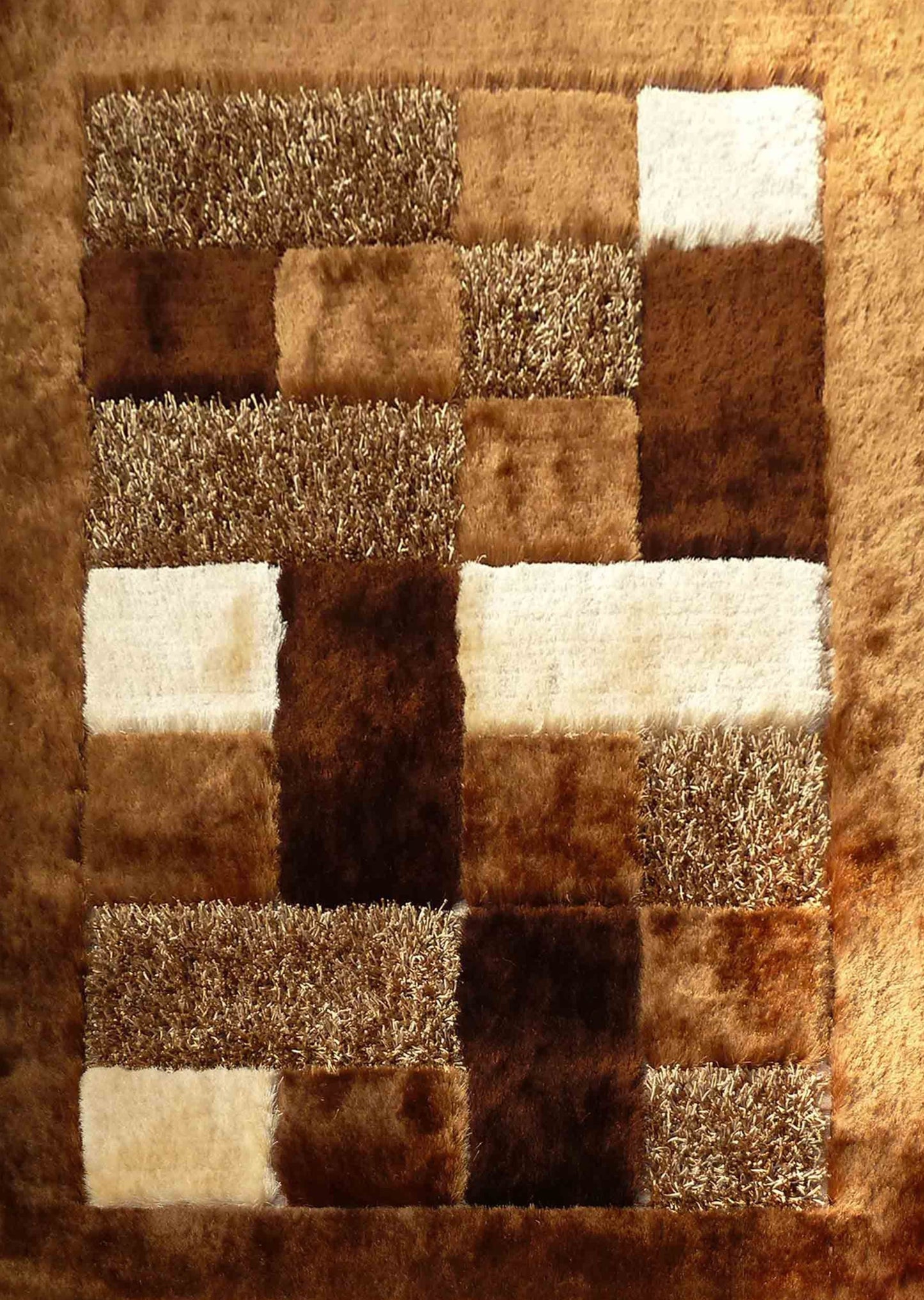 Square Plush Design Shag Area Rug/Carpet