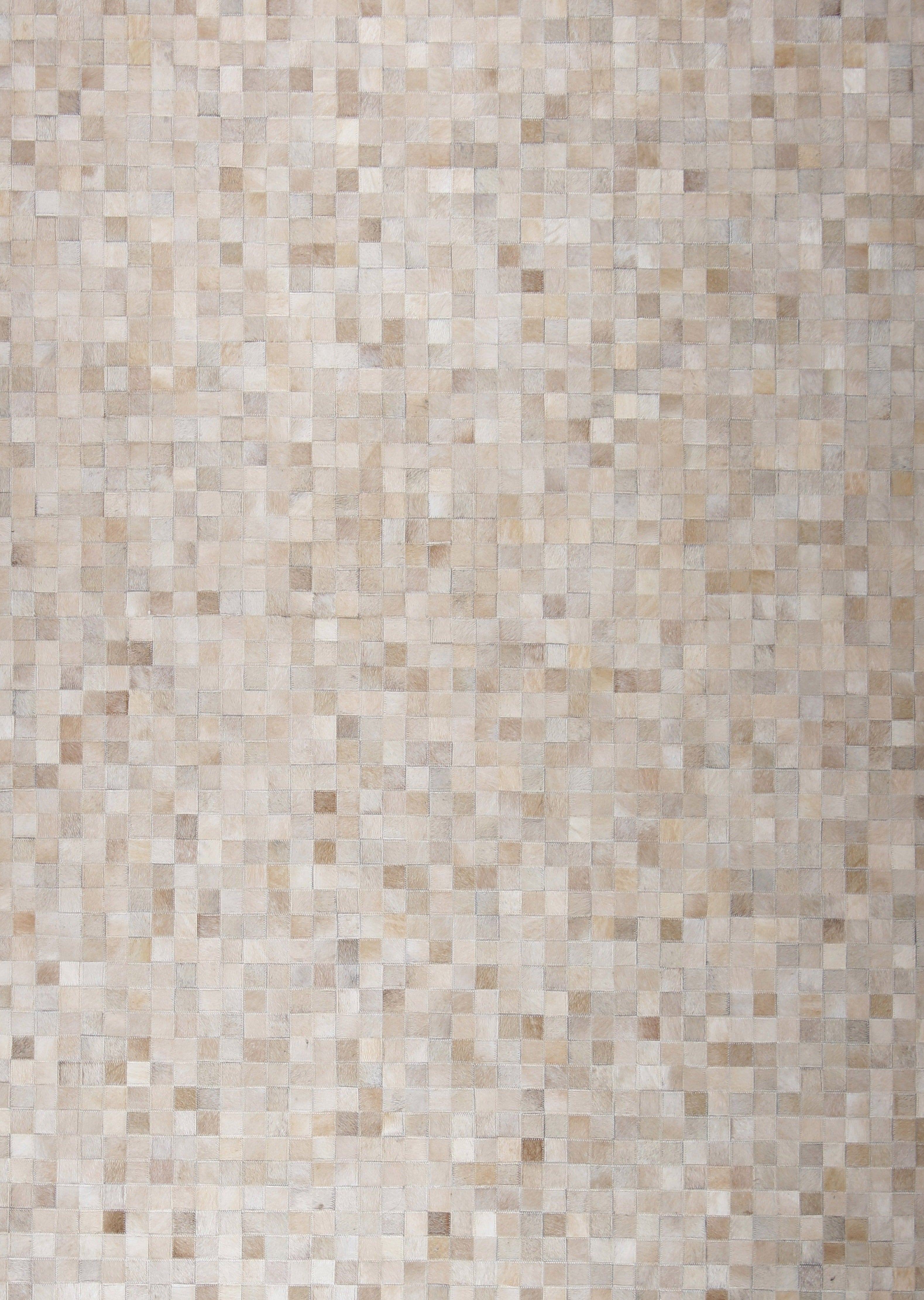 Durable Handmade Natural Leather Patchwork Cowhide Tikkul Area Rug by Rug Factory Plus