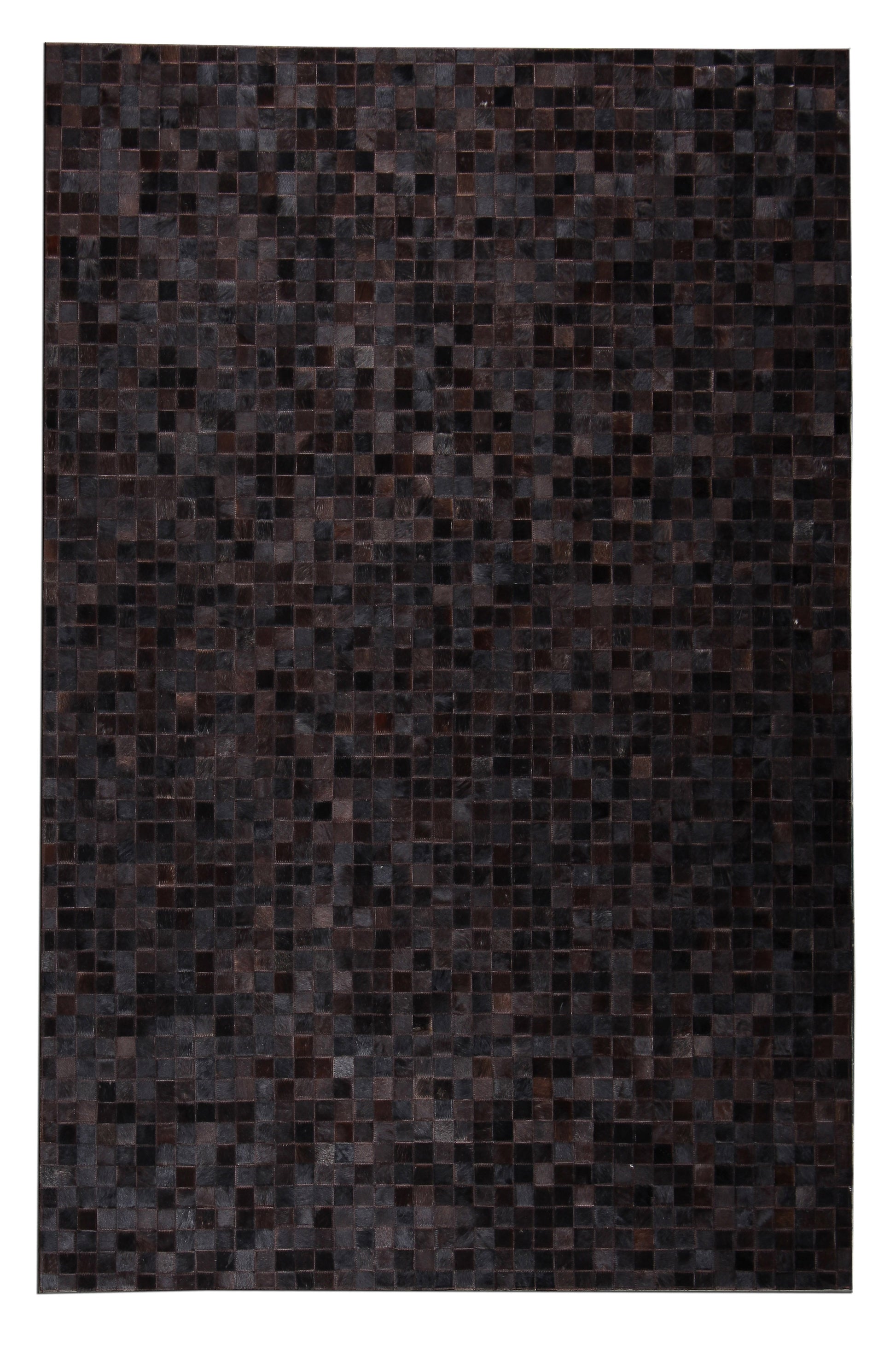 Durable Handmade Natural Leather Patchwork Cowhide Tikkul Area Rug by Rug Factory Plus