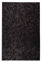 Durable Handmade Natural Leather Patchwork Cowhide Tikkul Area Rug by Rug Factory Plus