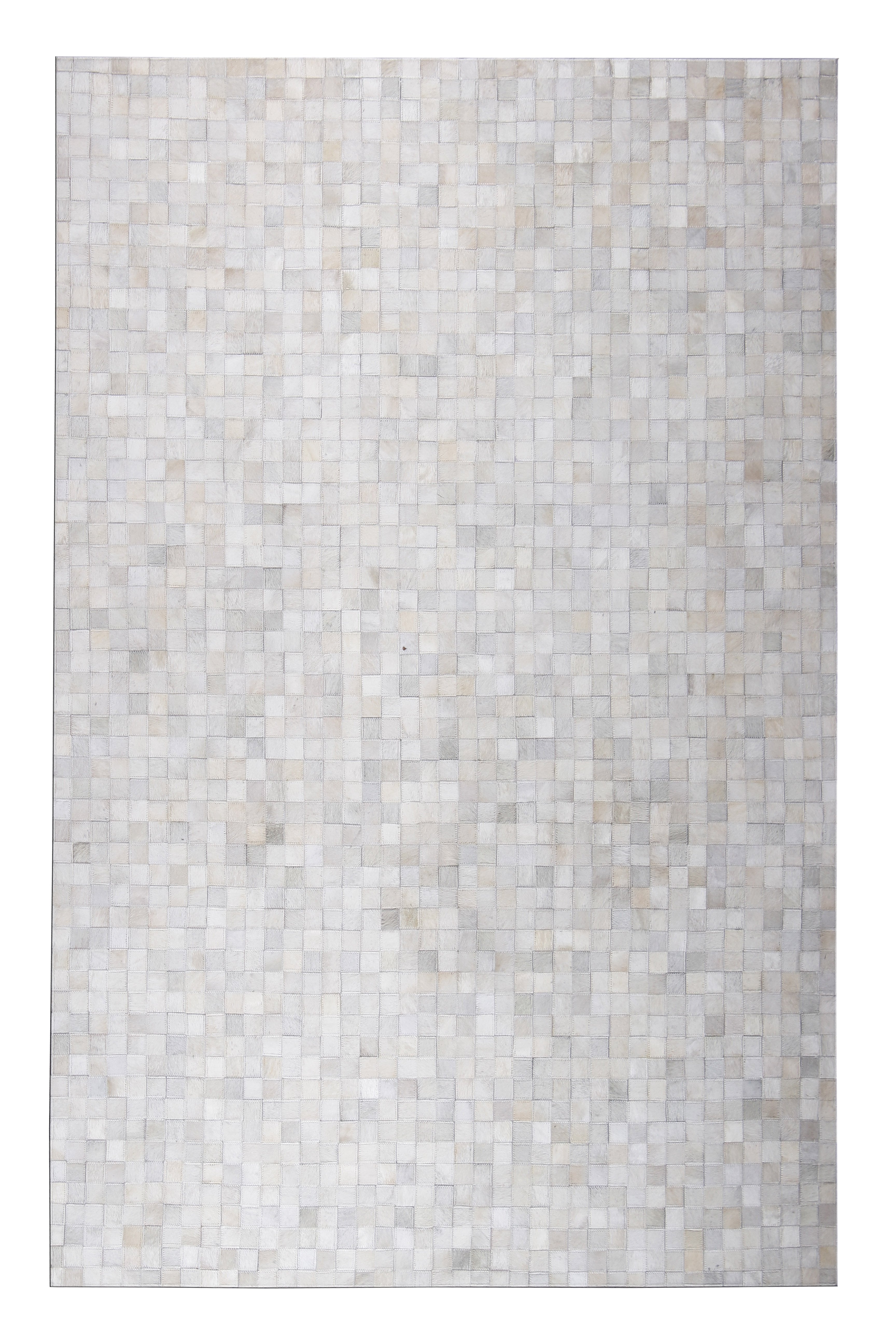 Durable Handmade Natural Leather Patchwork Cowhide Tikkul Area Rug by Rug Factory Plus