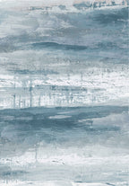 Blue Meadow Comfort Print Art Design Area Rug/ Carpet