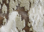 Polyester Gold Viscose Blend Safari Zebra Animal Print Rug/Carpet - Style# Maximus 187 - Color-Changing Flat Weave Rug