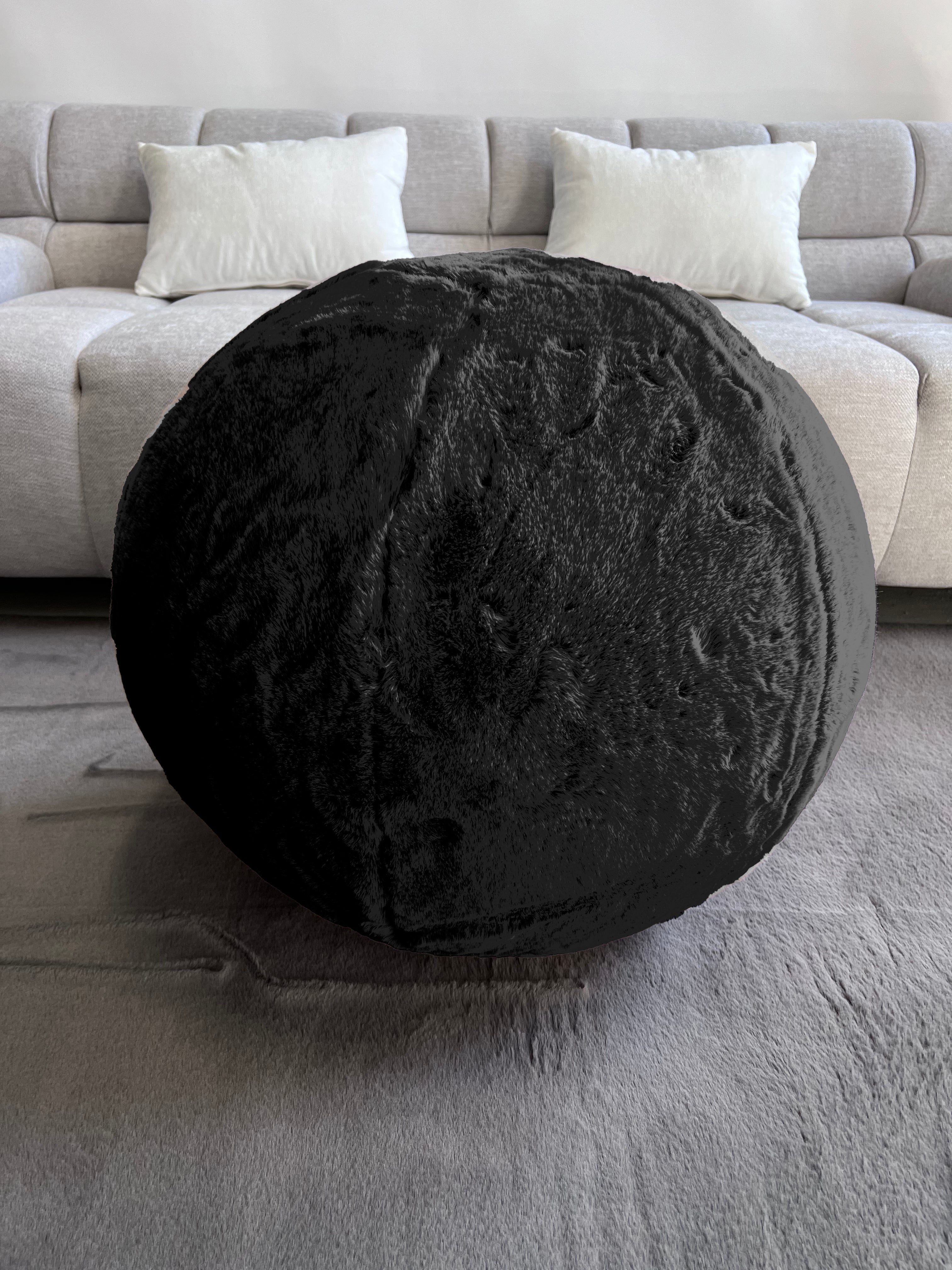 Faux fur yoga online ball chair