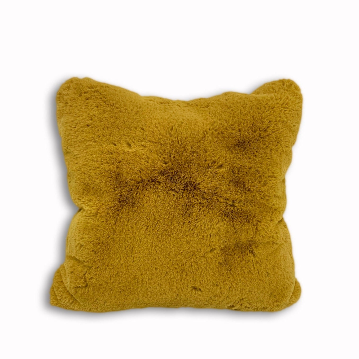 Yellow discount furry pillows