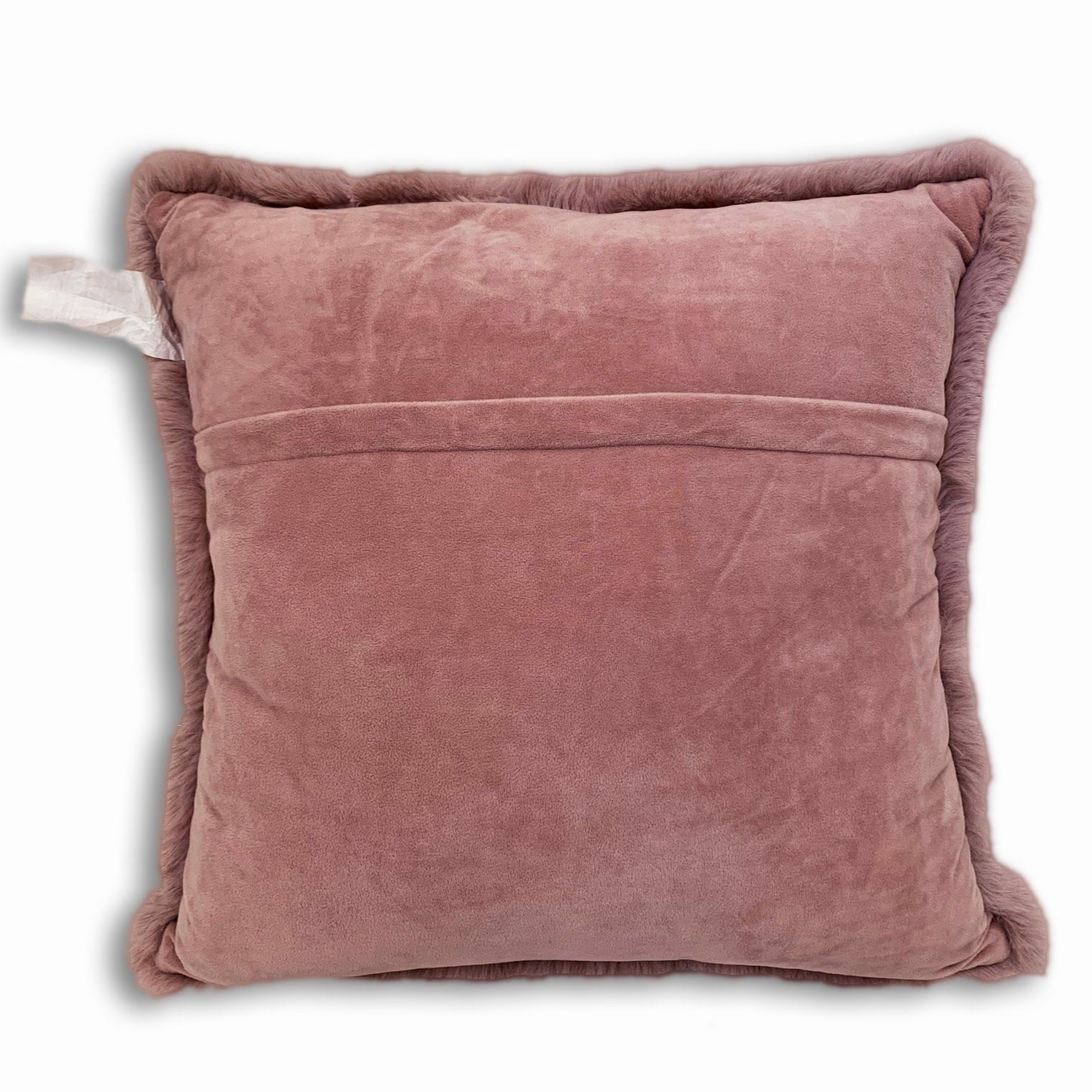 Rose gold furry online pillows