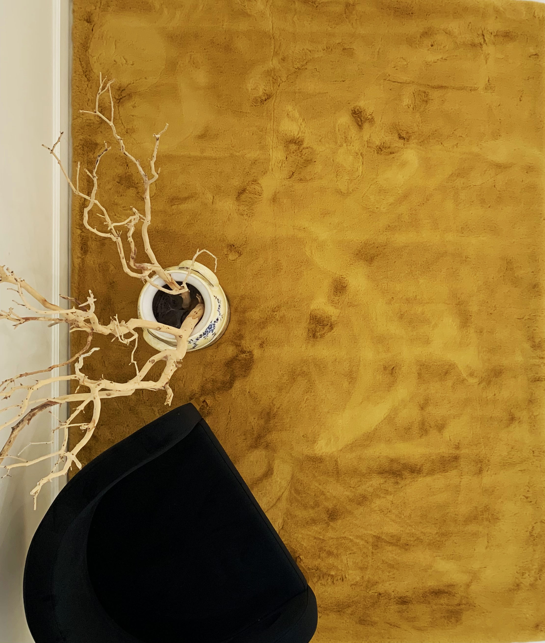 Soft Touch Faux Rabbit, Chinchilla Feel Solid Colors Area Rugs