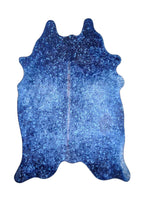 Vegan Metallic Shinny Glow Faux Hide/Cowhide Area Rug/Carpet