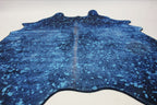 Vegan Metallic Shinny Glow Faux Hide/Cowhide Area Rug/Carpet