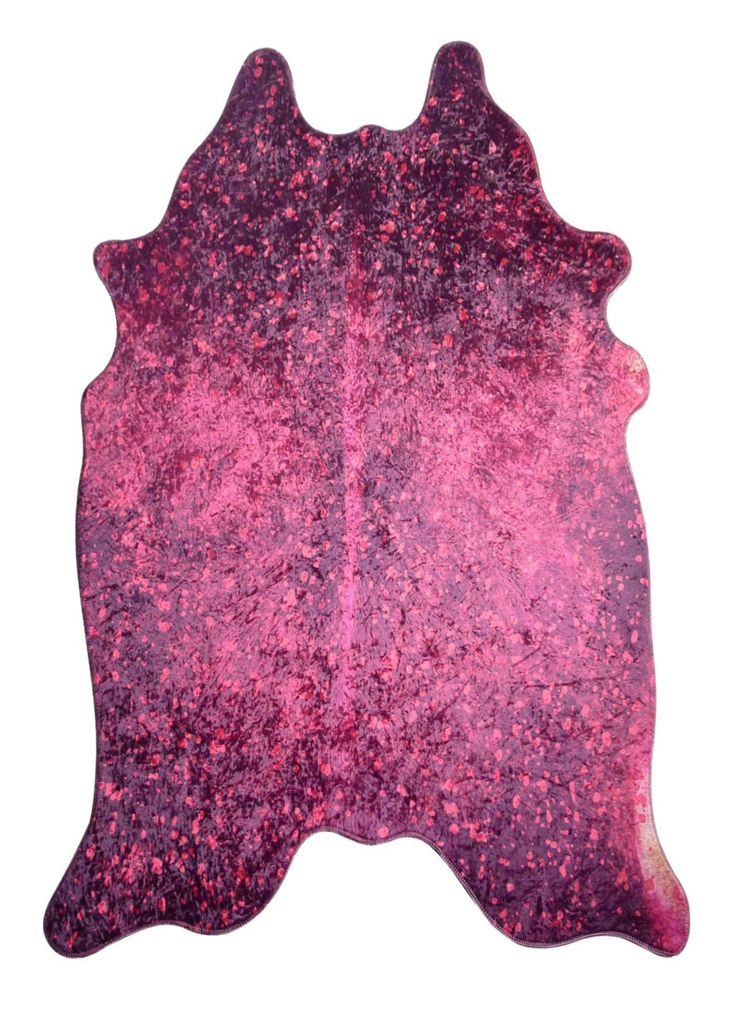 Vegan Metallic Shinny Glow Faux Hide/Cowhide Area Rug/Carpet
