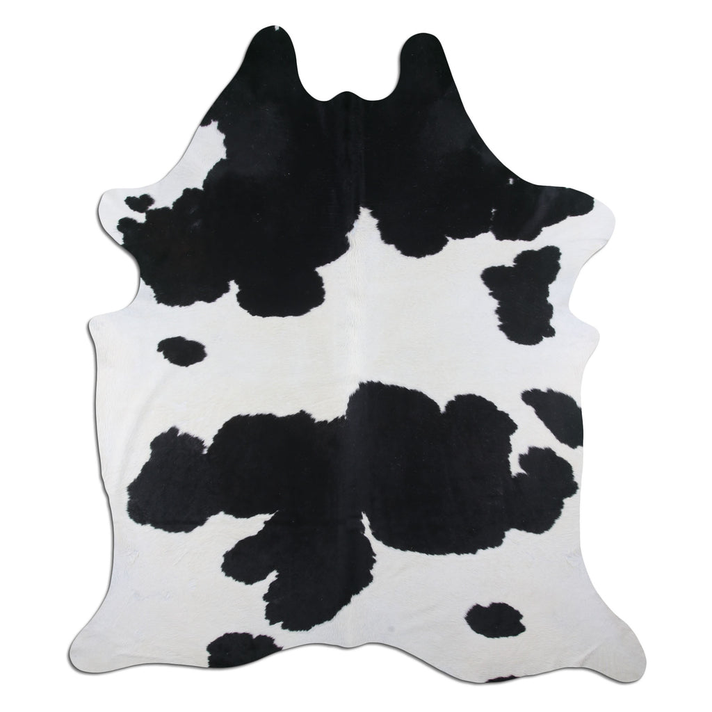 Real Leather Cowhide Brazilian Black White