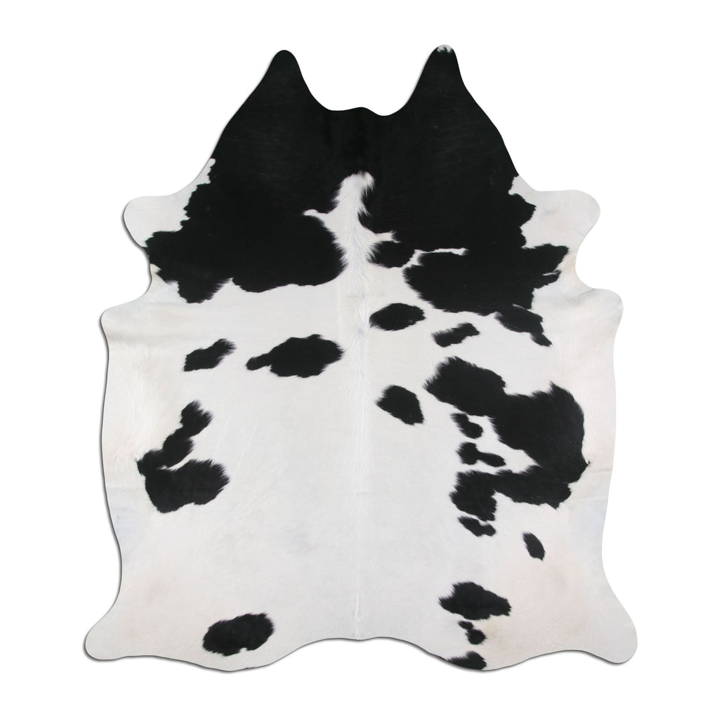Real Leather Cowhide Brazilian Black White