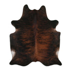 Real Leather Cowhide Brown Two Tone Brindle