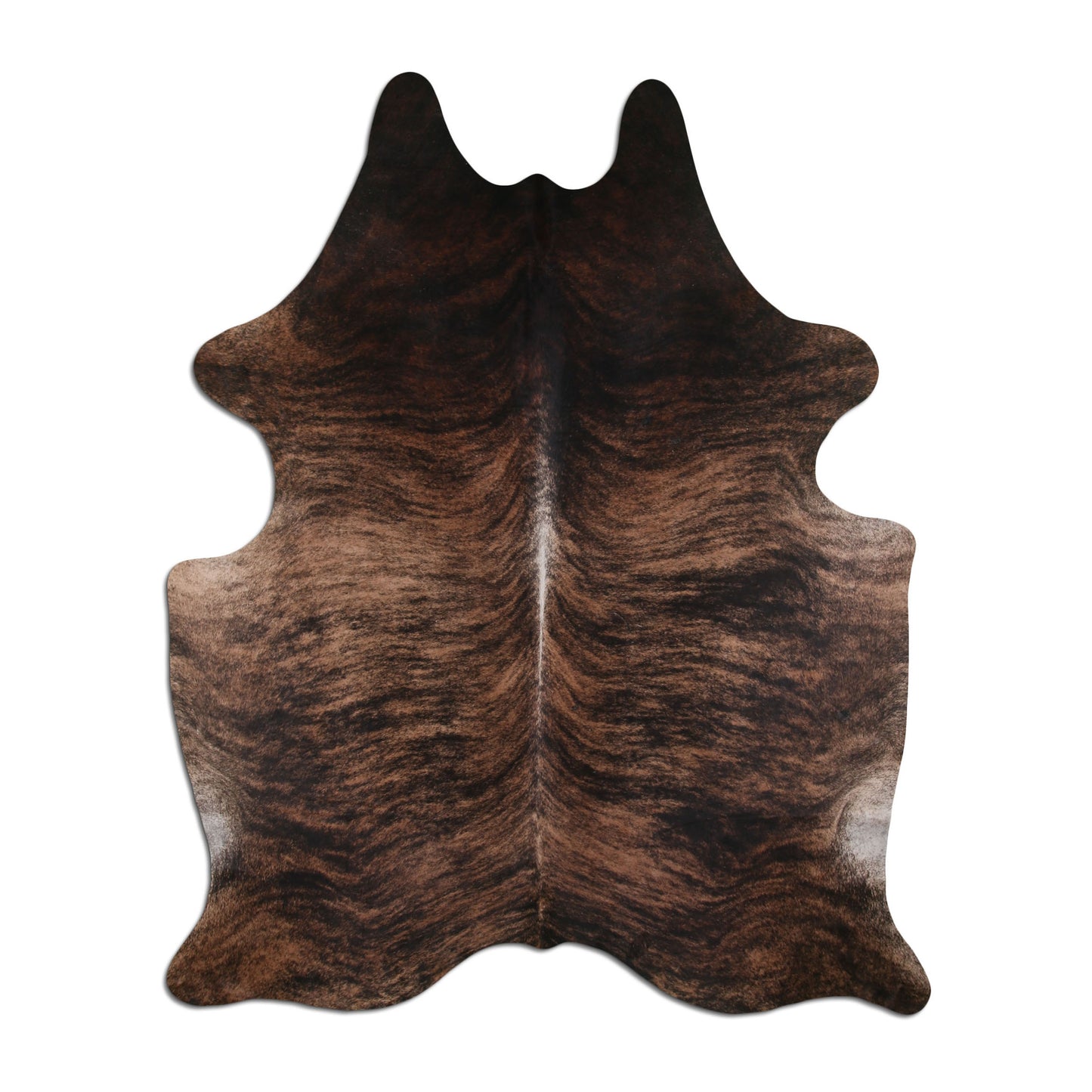 Real Leather Cowhide Brown Two Tone Brindle