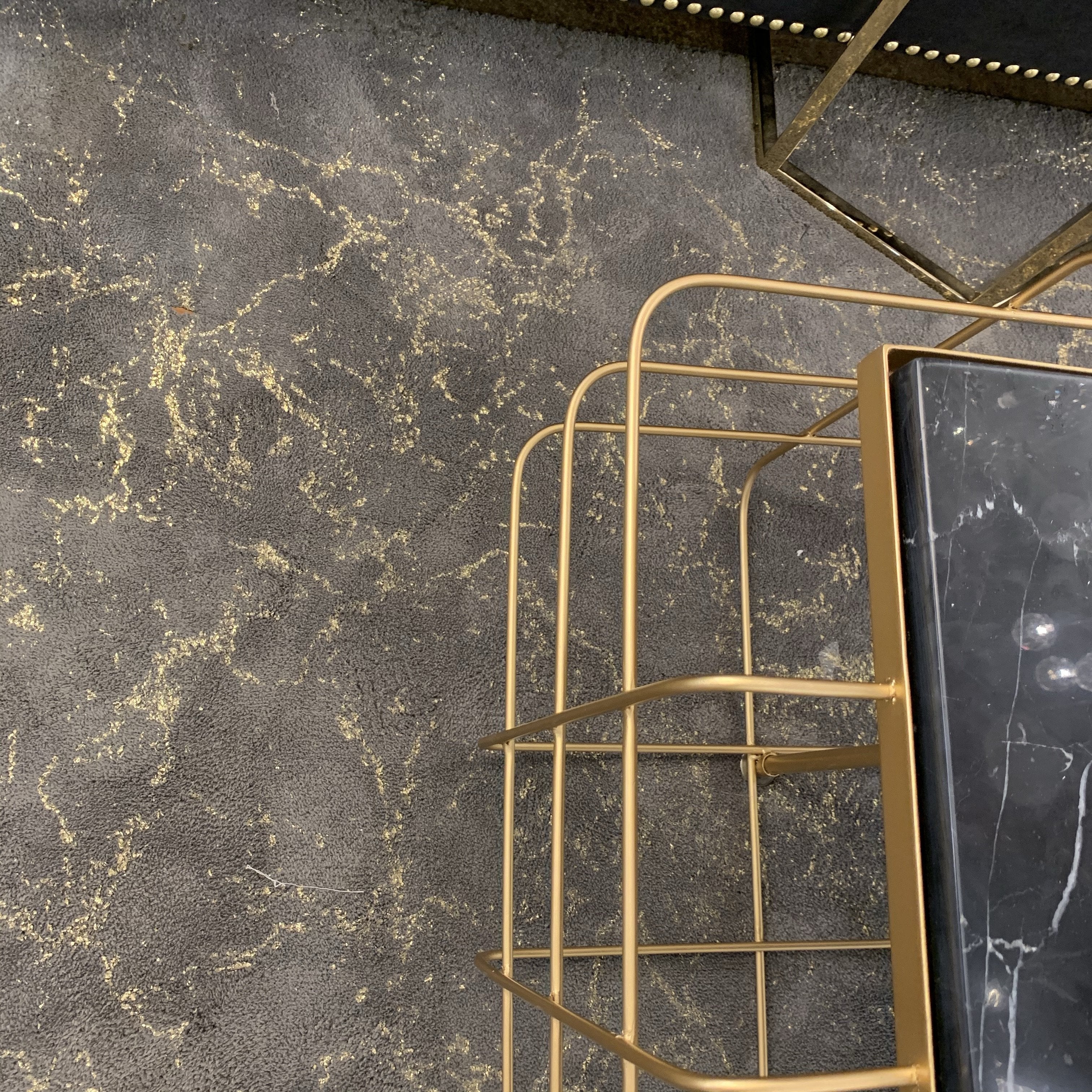 Black Gray and White Soft Plush Fluffy Lattice Design Area Rug/ Carpet