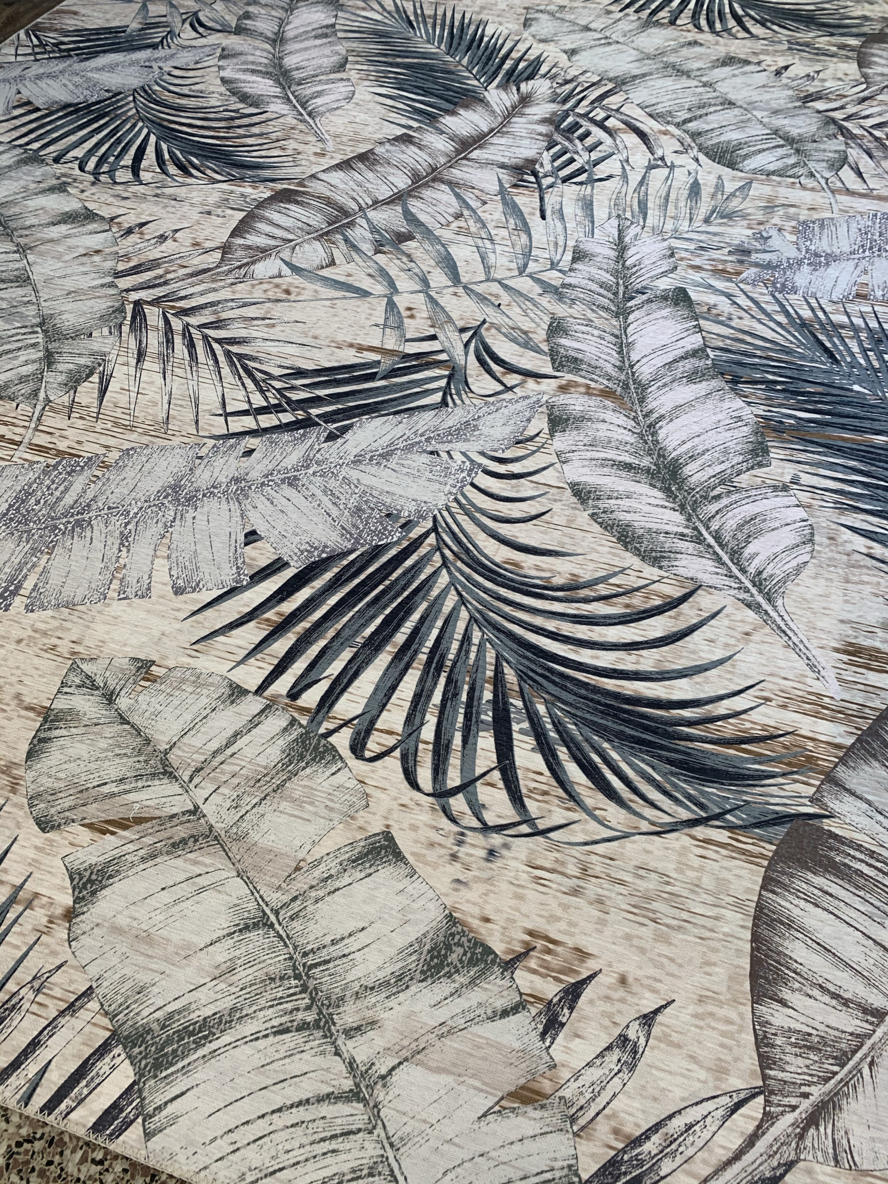 Leaf Comfort Vintage Bohemian Design Print Area Rug/ Carpet 