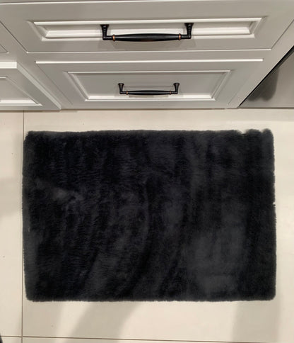 Bath Mat Faux Fur Area Rug / Door Mat/ Kitchen Mat