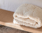 Golden Faux Fur Shine Cozy Shimmery Soft Fuzzy  Blanket/ Coverlet/ Quilt/ Throw/ Bedspread/ Bedcover