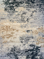 Soft Abstract Black Beige Yellow Cozy Comfortable Print Design Area Rug/ Carpet