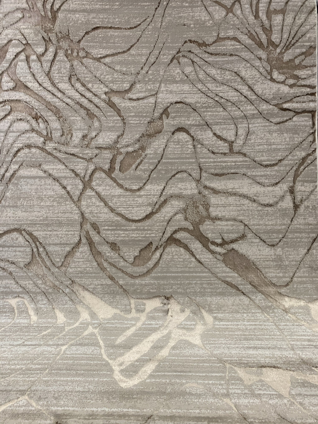 Polyester Earth Tones Viscose Blend Abstract Design Rug/Carpet - Style# Maximus 233 - Color-Changing Flat Weave Rug