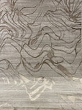 Polyester Earth Tones Viscose Blend Abstract Design Rug/Carpet - Style# Maximus 233 - Color-Changing Flat Weave Rug