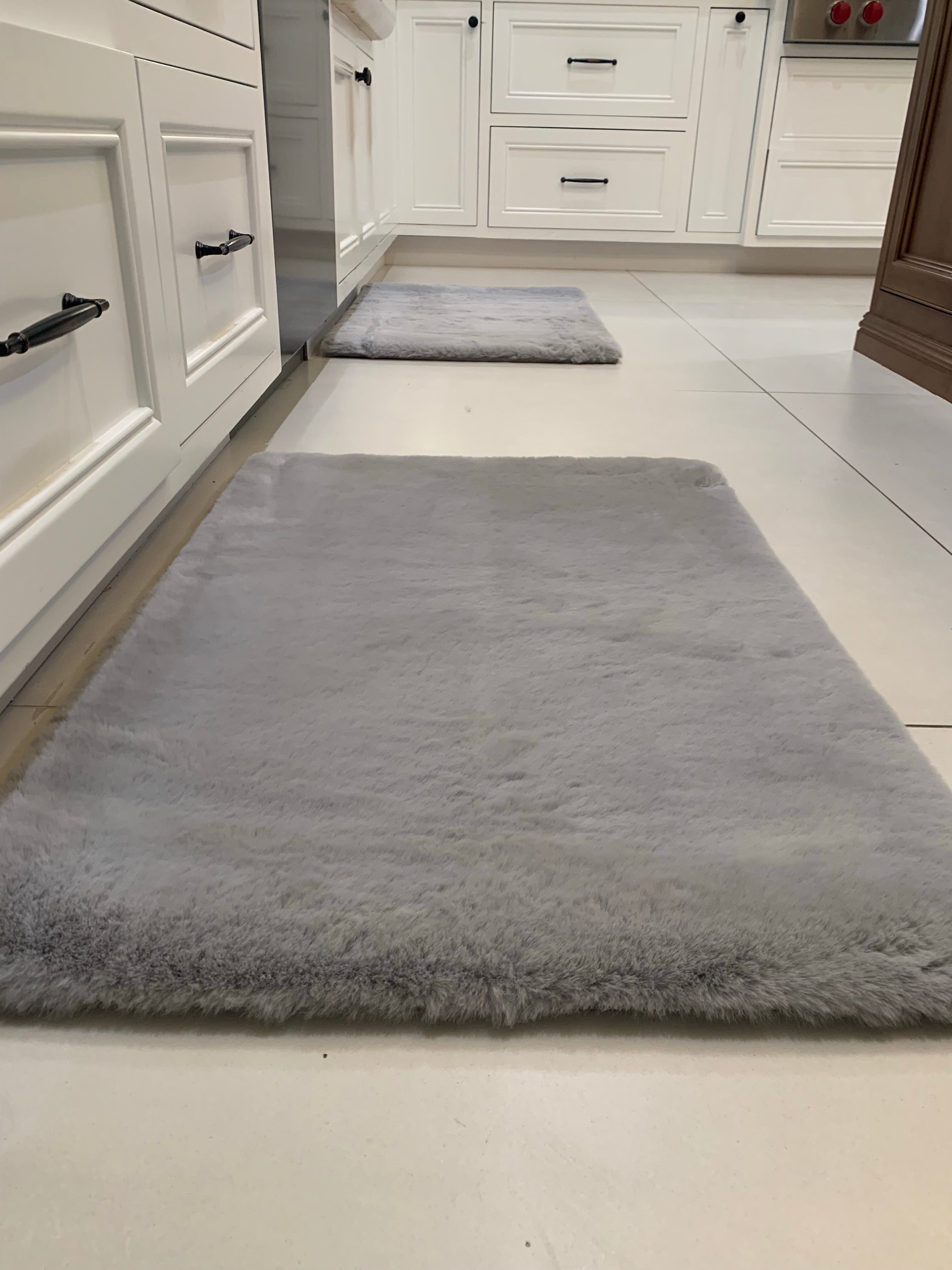 Bath Mat Faux Fur Area Rug / Door Mat/ Kitchen Mat