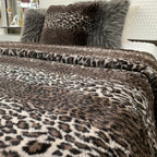 Leopard Cheetah Jaguar Animal Print Cozy Fuzzy Faux Fur King Size Blanket/Quilts/Coverlet/ Throw