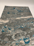 Silver Shimmery Changing Gray Blue Ultra Soft Cozy Area Rug/Carpet