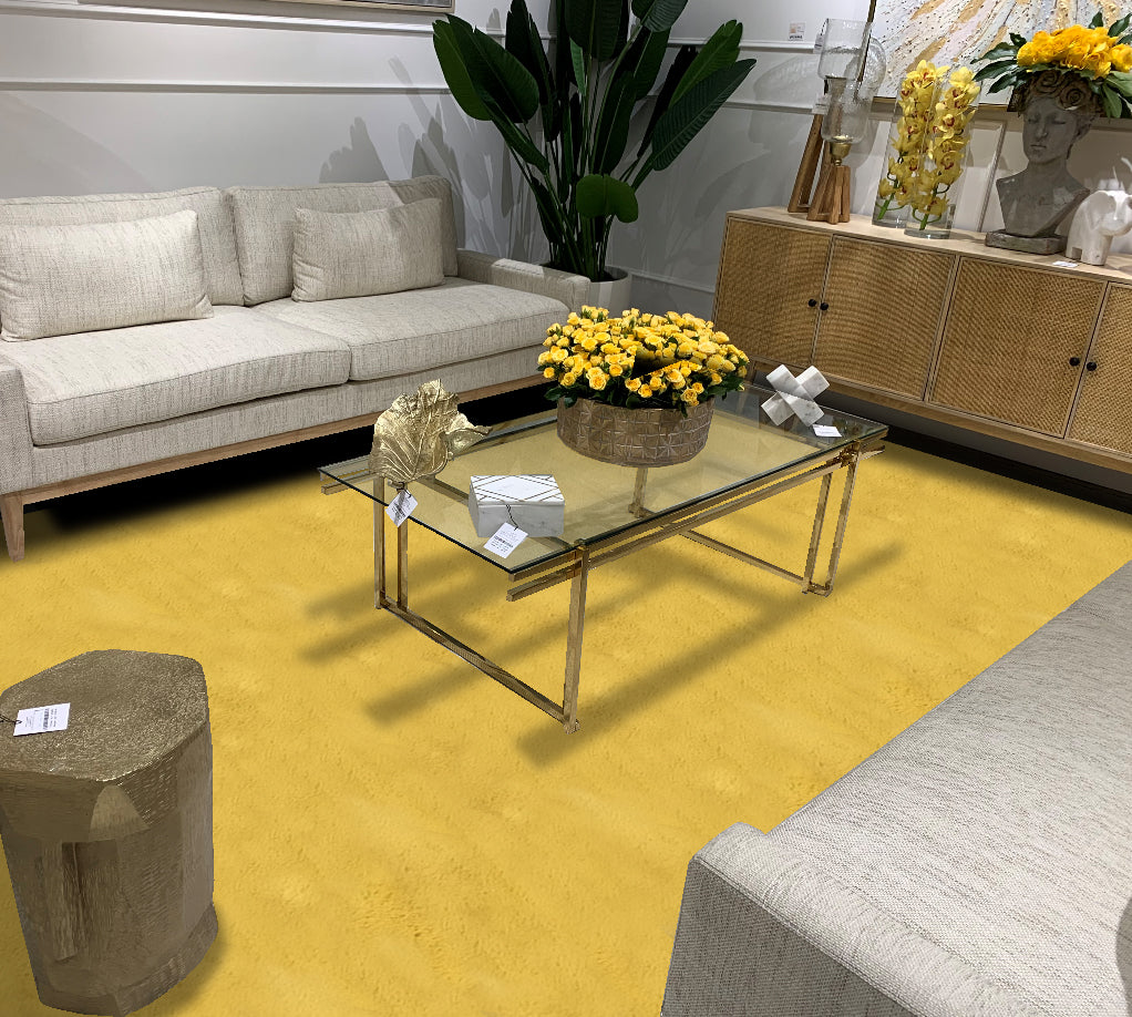 Soft Touch Faux Rabbit, Chinchilla Feel Solid Colors Area Rugs