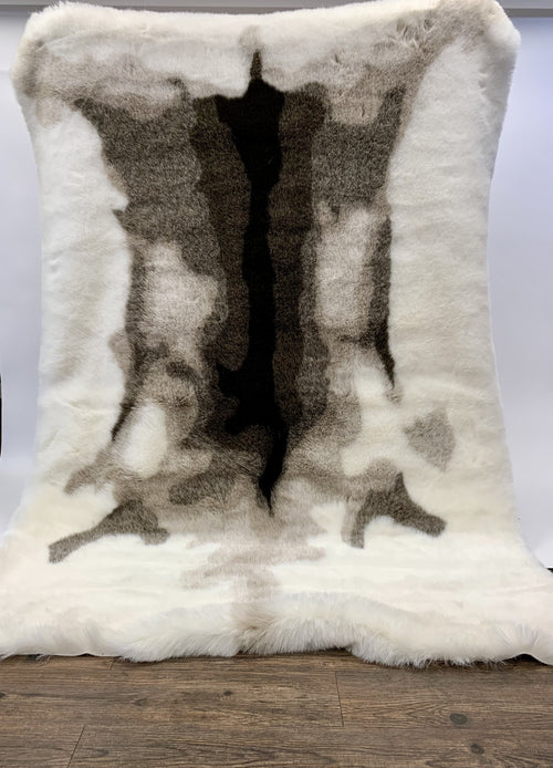 Animal Print Faux Area Rug/Bed Cover Collection