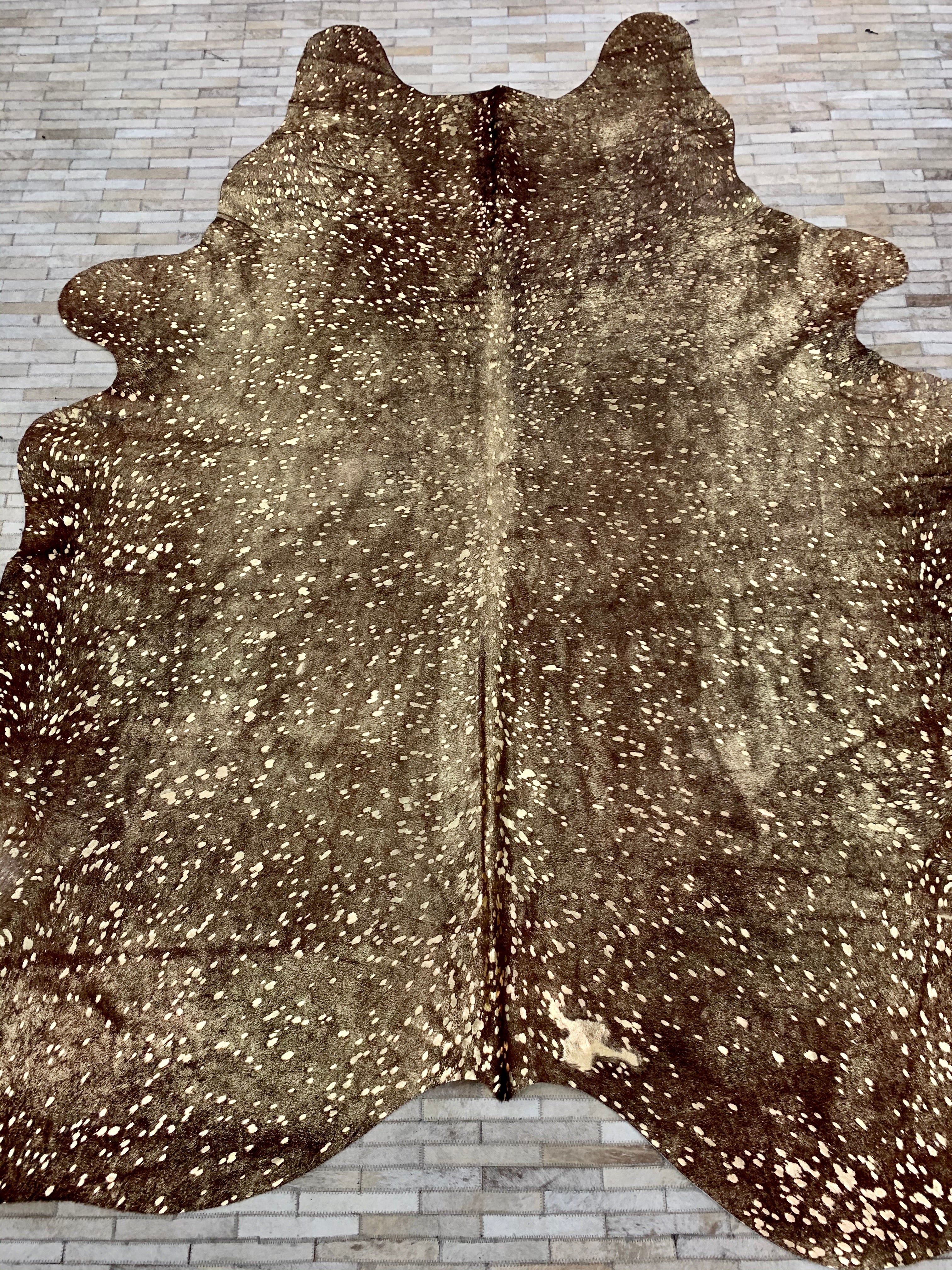 Real Leather Metallic Cowhide